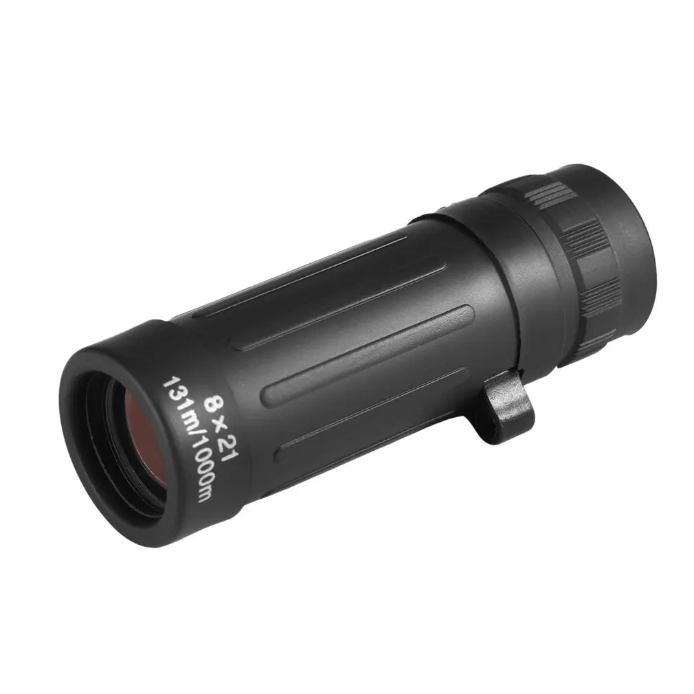 Black Zoom Monocular Telescope Pocket Telescope Hunting Waterproof Practical