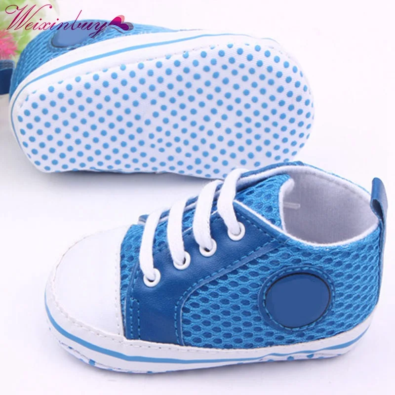 Weixincompra zapatos de bebé para niña con cordones Primeros pasos zapatillas de bebé zapatillas infantiles de fondo suave Prewalker