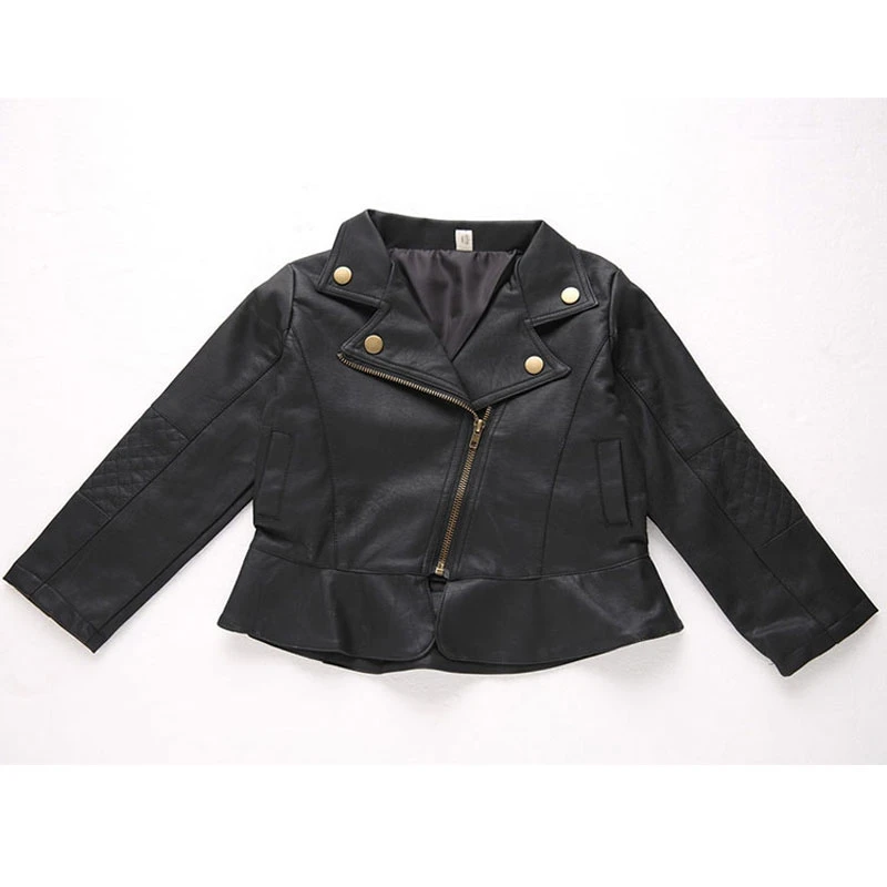 jaqueta de couro menina