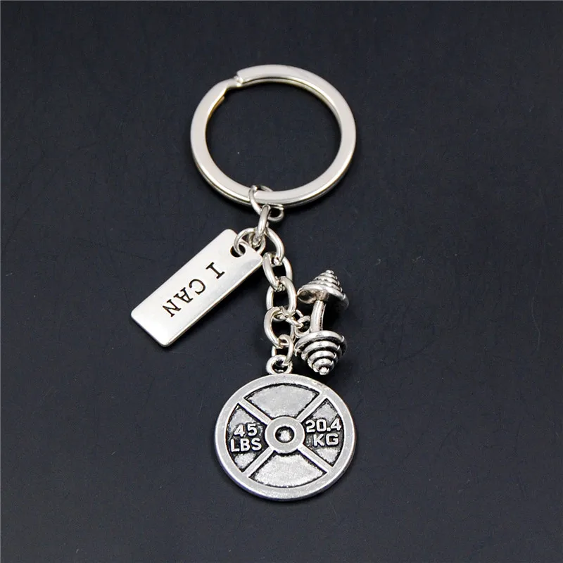 1 шт. брелок штанга для фитнеса и спорта|key ring|keychain gymring key ring |