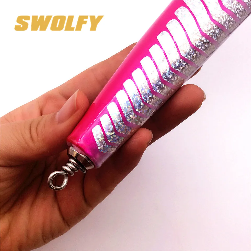 Swolfy 1 шт. топвотер деревянная приманка 20 см 90 г 22 120 троллинговая Зеленый Карандаш