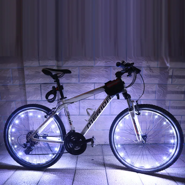 Perfect 2M/20LED Motorcycle Cycling Bike Bicycle Wheels Spoke Flash Light Lamp Impression Riding A01 Cycling Wheel 5 colors new A30517 5