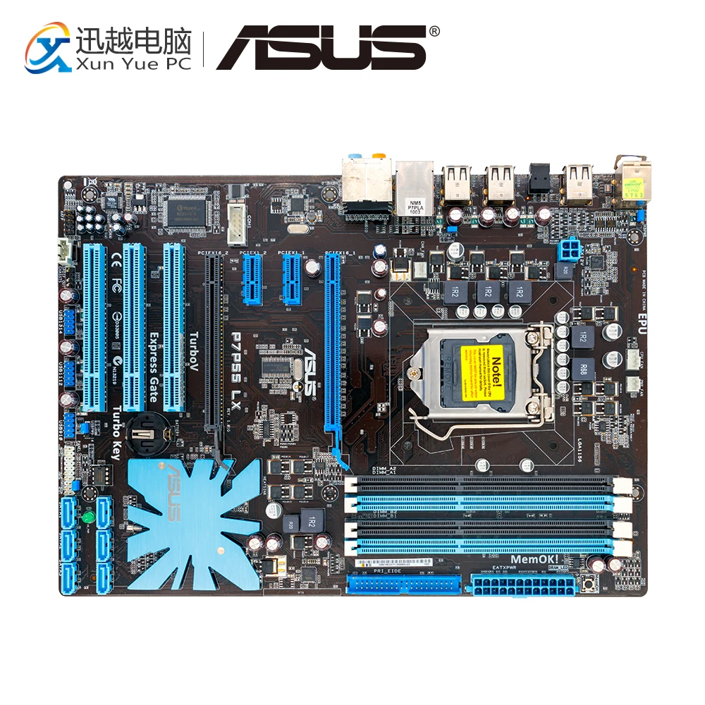

Asus P7P55 LX Desktop Motherboard P55 Socket LGA 1156 i3 i5 i7 DDR3 16G SATA2 USB2.0 ATX