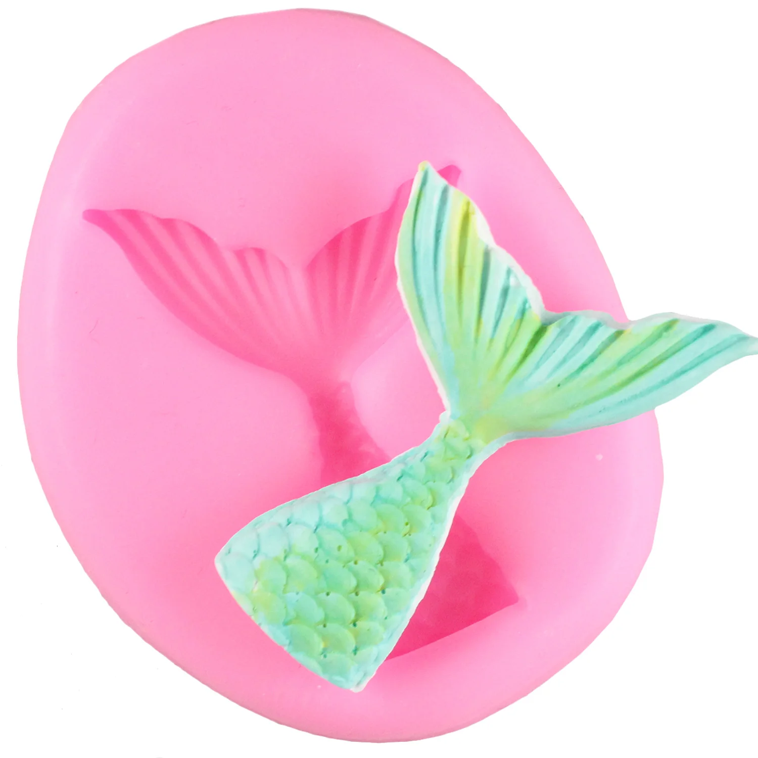

DIY Christening Mermaid Tail Fondant Cake Decorating Tools 3D Marine Fish Sugarcraft Chocolate Candy Gumpaste Resin Clay Moulds