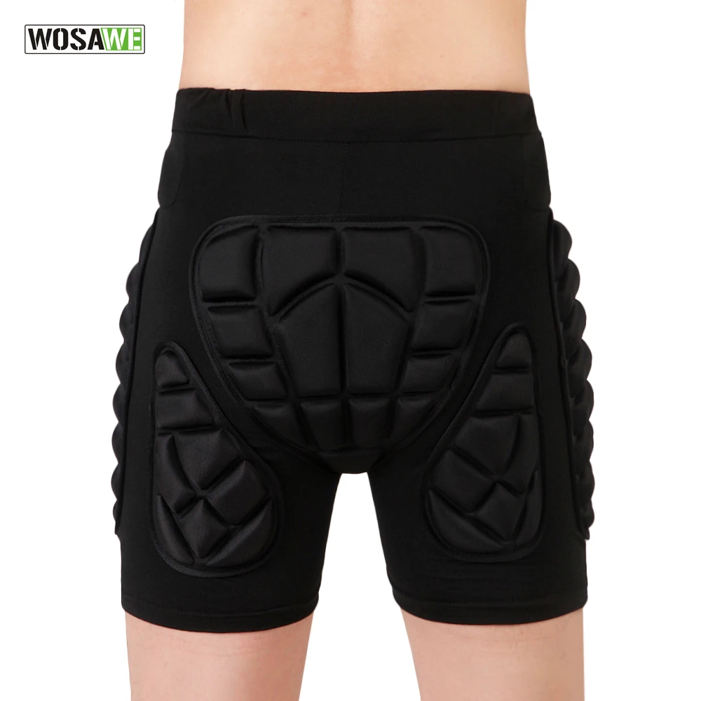 WOSAWE Hip Butt Protective Short Pad Ski Skate Snowboard Skiing Shorts