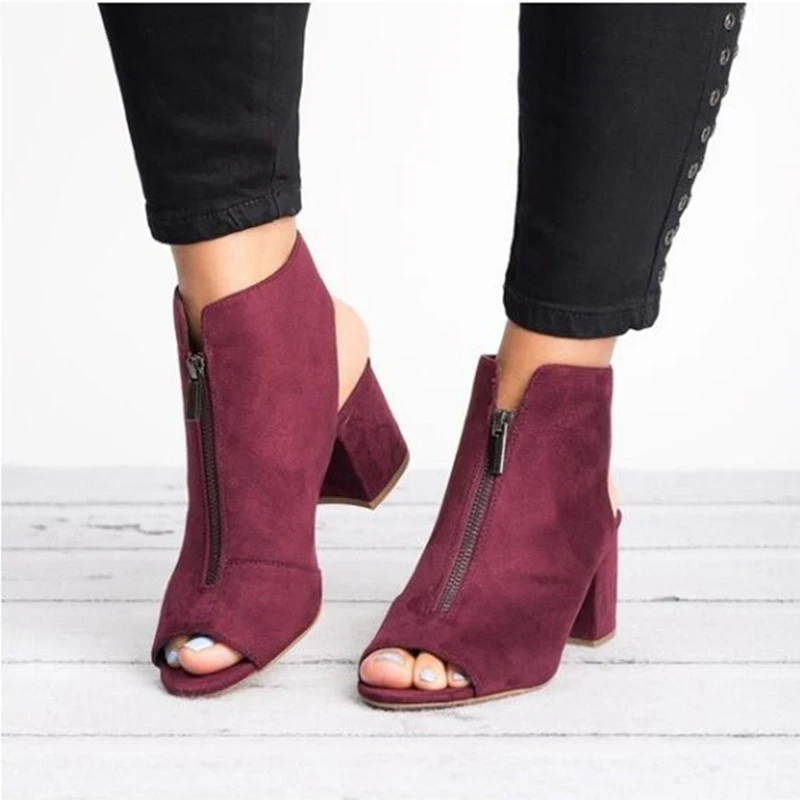 Женские сандалии на среднем каблуке Zomerschoenen Dames повседневные модельные туфли с