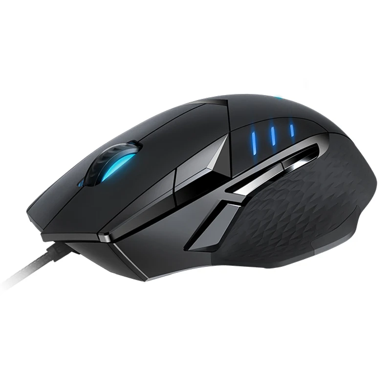 Jogo do Rato Rapoo Optical Wired Gaming Mouse 6200 Dpi Botões Programáveis 10 Computador Gamer 16 m Cor Mágica Rgb Luz ir - Imagem 4