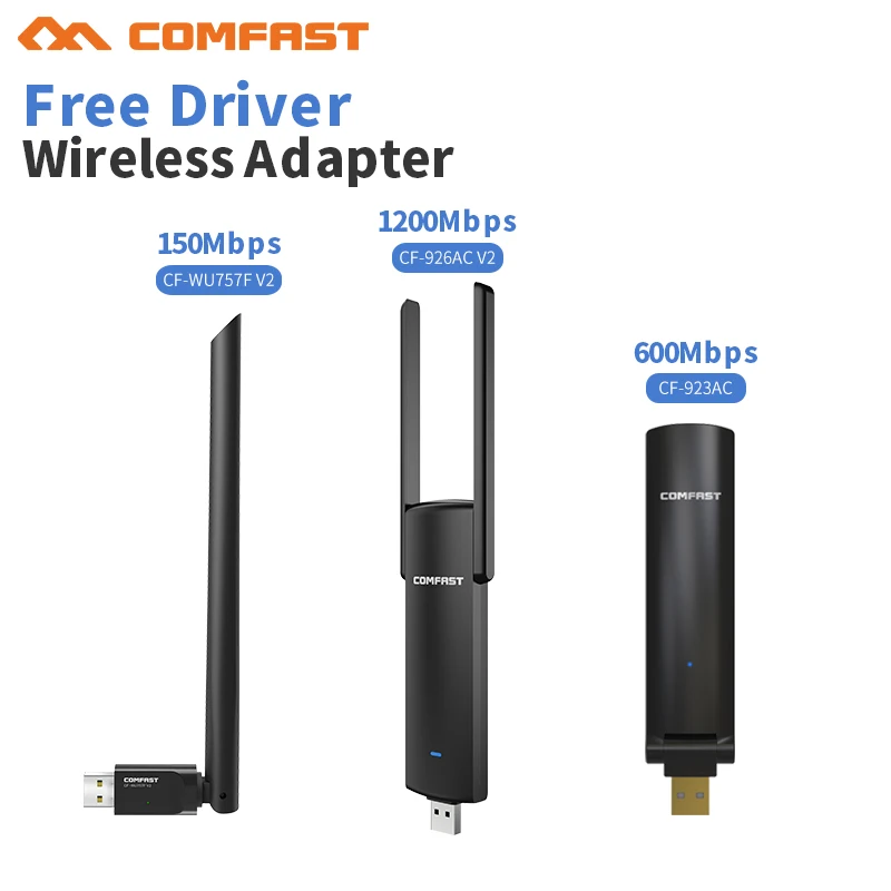 

Free driver Comfast usb wireless adapter wifi ac 150mbps-1200mbps wifi adaptor dual band wireless network lan card emit card