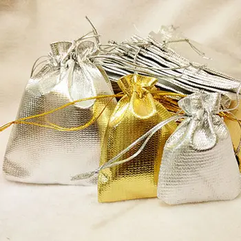 

10Pcs/lot Items Package Travel Bag Display Bag Favor Jewelry Packaging Bag 2 Colors