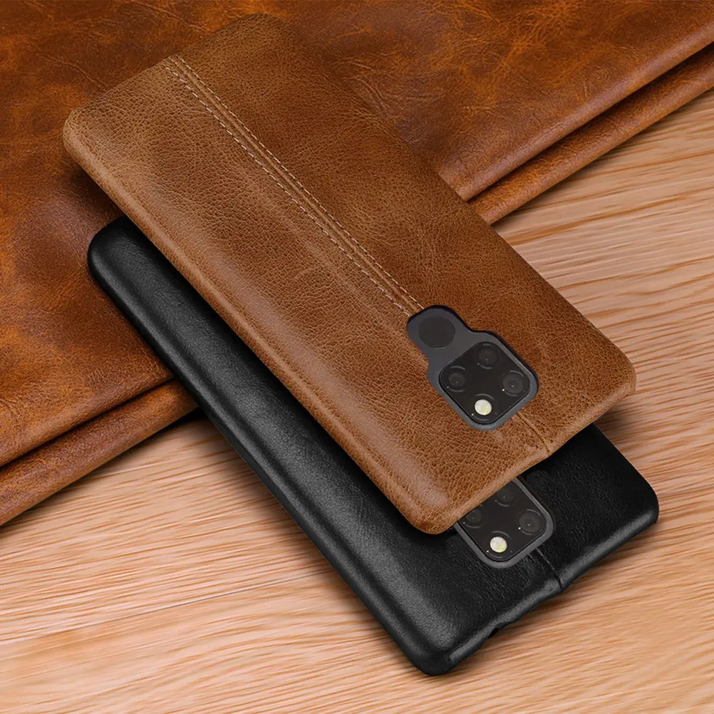 

For Huawei Mate 20 X Case Cover Genuine Leather Back Shell Slim Protective Cover Snap on Cases for huawei mate 20X Coque