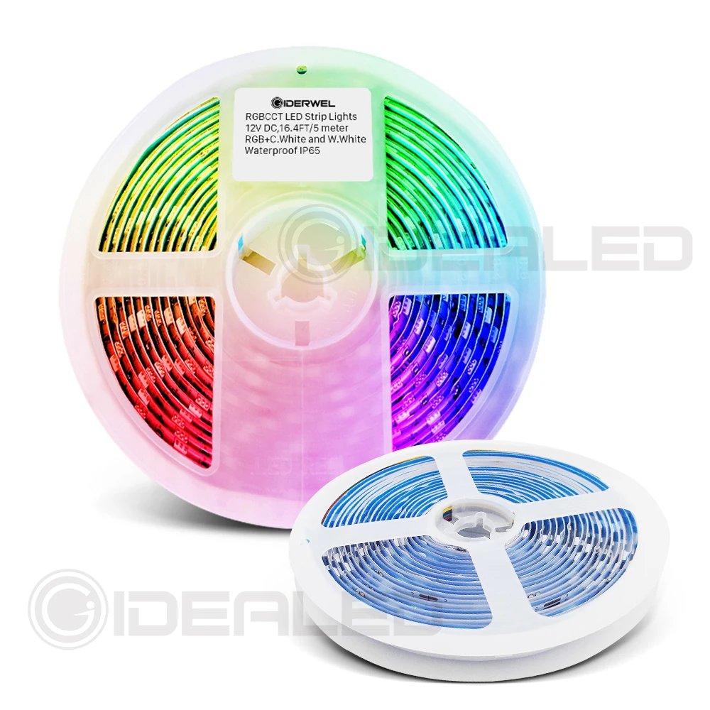 Светодиодная лента RGB + CCT Home Smart zigbee RGBCCT 12 В холодный белый теплый меняющий цвет 5 м