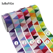 [IuBuFiGo] Новинка печатных Grosgrain ленты Полиэфирная лента для украшения дома " 25 мм 10yard/lot x10Y117