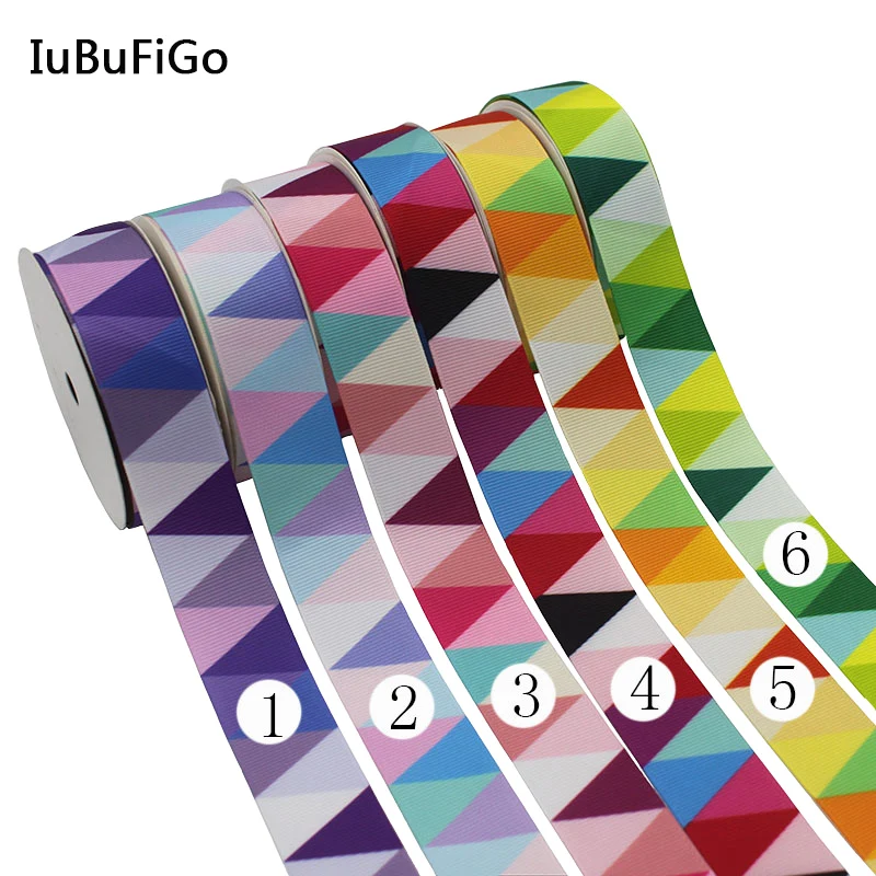 

[IuBuFiGo] 2016 New Printed Grosgrain Ribbon Polyester Ribbon For Home Decoration 1" 25mm 10yard/lot X10Y117