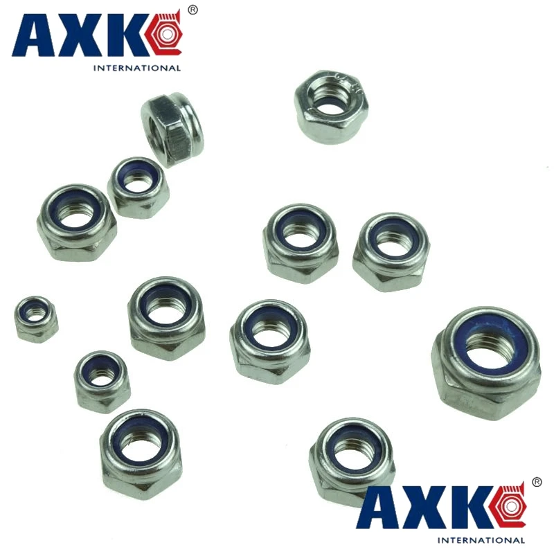 

DIN985 M2 M3 M4 M5 M6 M8 M10 M12 M14 M16 M18 M20 Galvanized Carbon Steel Self-locking Nut Lock Nut Locknut Slip Nylon Hex Nut