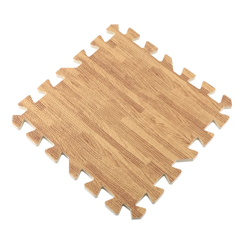 9pcs Imitation Wood Soft Foam Exercise Floor Mats Gym Garage Home Kids Play Mats Pad for Living Room 9pcs Imitation Wood Soft Foam Exercise Floor Mats Gym Garage Home Kids Play Mats Pad for Living Room