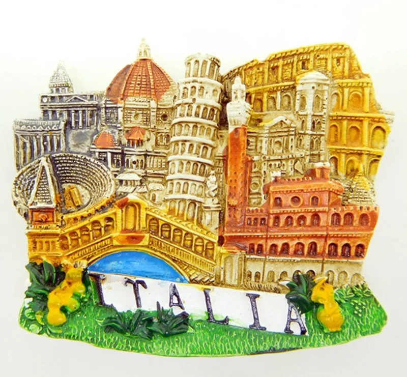 3D Italy Venice Tourism Memorial Handmade resin Refrigerator Fridge