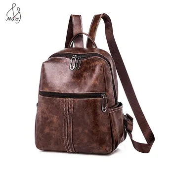 

Luxury Fashion Leather Casual Women Anti-theft Lady Backpack MultiFunction Backpack Female Larger Capacity School Shoulder Bag