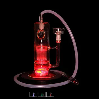 

10 SMD5050 LED Multi Color Submersible Waterproof Wedding Party Vase Base Light With 24 Keys Remote control for hookah shisha