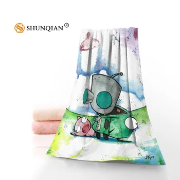 

New Custom Zim Towel Printed Cotton Face/Bath Towels Microfiber Fabric For Kids Men Women Shower Towels TY007Q