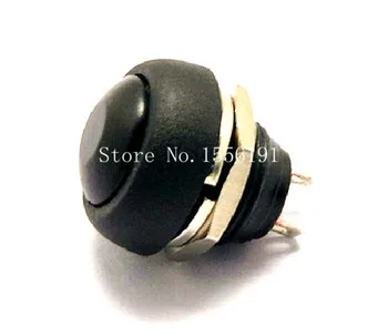 

10PCS 2 Pin Small waterproof push button switch PBS-33B 12mm Automatic reset switch Non-locking Momentary BLACK