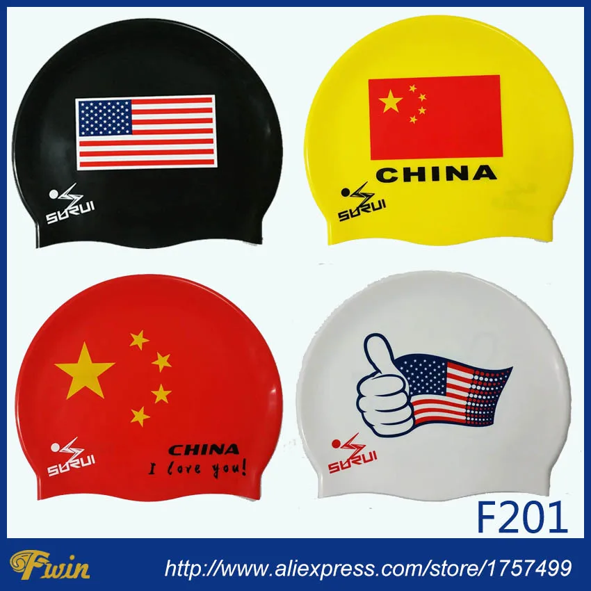 Unisex  Adults Waterproof Silicone Protect Ears Long Hair Sports Swim Pool Swimming Cap Can be customized with logo printing