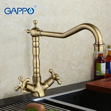 GAPPO antique kitchen faucet water mixer taps brass kitchen mixer faucet Kitchen sink mixer tap Cold Hot Water faucet GA4063-4