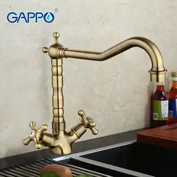 GAPPO antique kitchen faucet water mixer taps brass kitchen mixer faucet Kitchen sink mixer tap Cold Hot Water faucet GA4063-4 - Category 🛒 Home Improvement