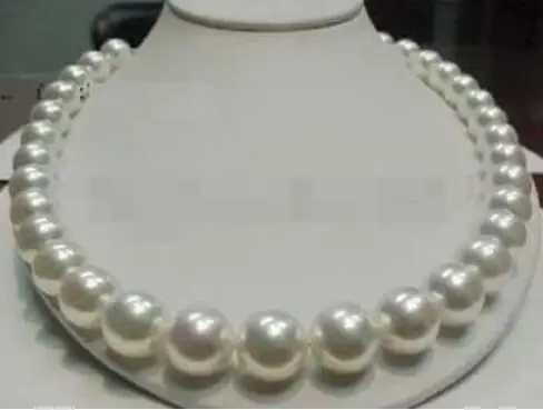 

18" 10-11MM HOT AAA RARE WHITE SOUTH SEA PEARL NECKLACE CLASP
