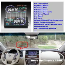 For Nissan Patrol Safari Y61 Y62 Safe Driving Screen Car HUD Head Up Display Projector Refkecting