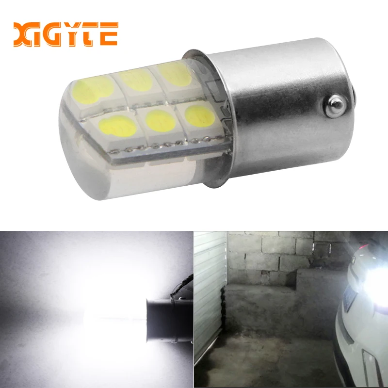 1 шт. автомобильный 1156 COB светодиодный светильник BA15S P21W 5050 Smd 6 Led авто тормозной