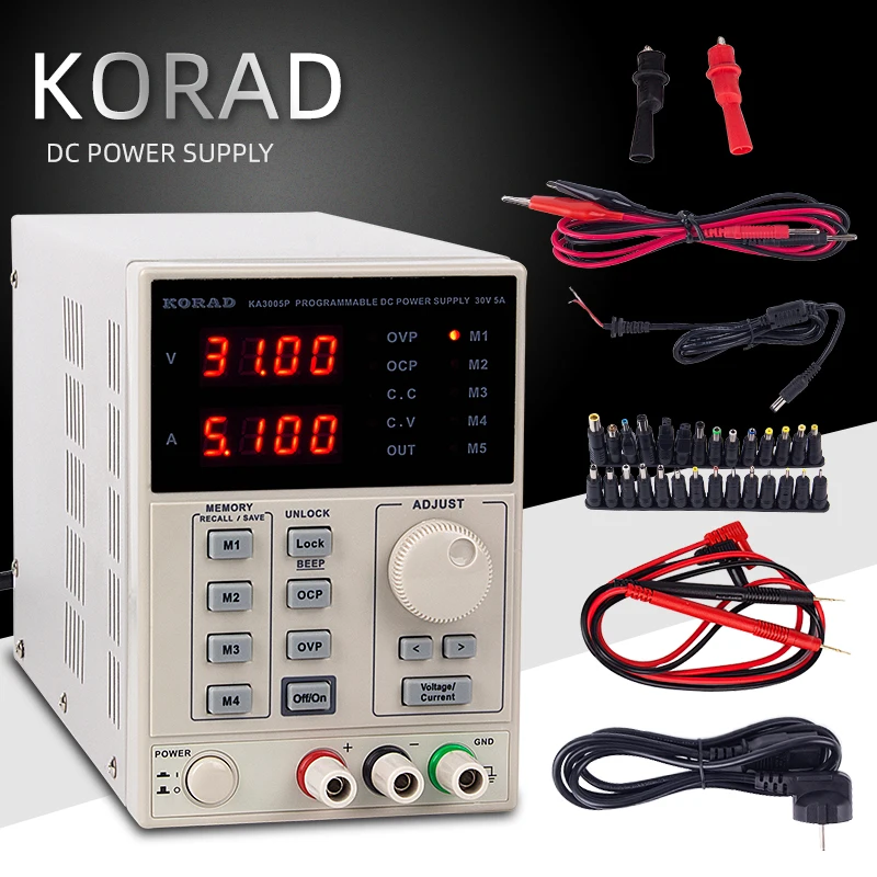 KORAD DC источник питания 60 в 5A прецизионный Регулируемый Цифровой Регулируемый лабораторный класс KA6005D Линейный