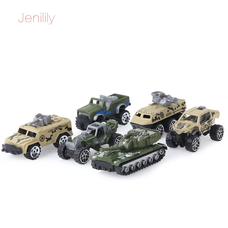 Модель военного автомобиля из сплава 6 шт./компл. 1:64|pull back|car modelmilitary vehicles |