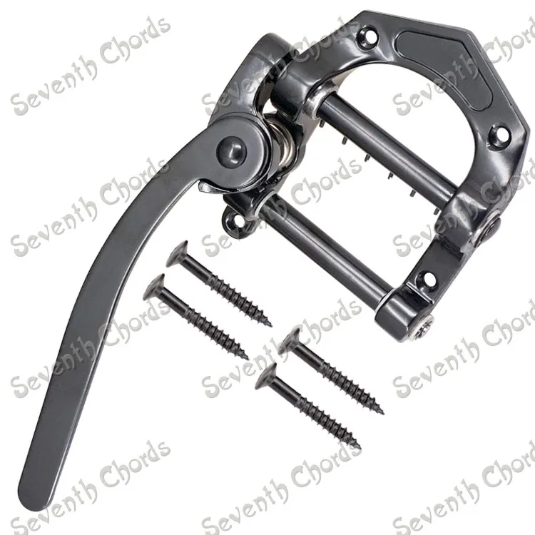 A Set Black Vintage Tremolo Bridge Tailpiece For B5 Sg Lp Electric Guitar Replacement Guitar