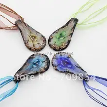 Разноцветная овальная лампа из муранского стекла подвеска для шарма ожерелье аксессуары для серёг