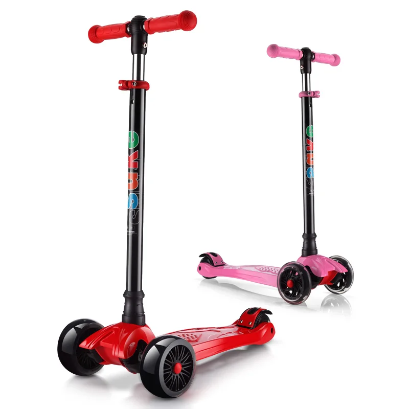 Roller Skates 4 Wheels Kick Scooter Children Roller Scooter Foldable
