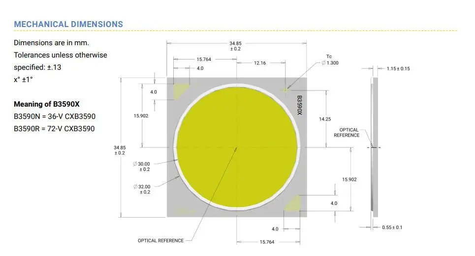 Cree COB CXB3590 светодиодный светильник для выращивания 3000 K/3500 K/5000 K 36V 137W Cob светодиодный светильник для выращивания