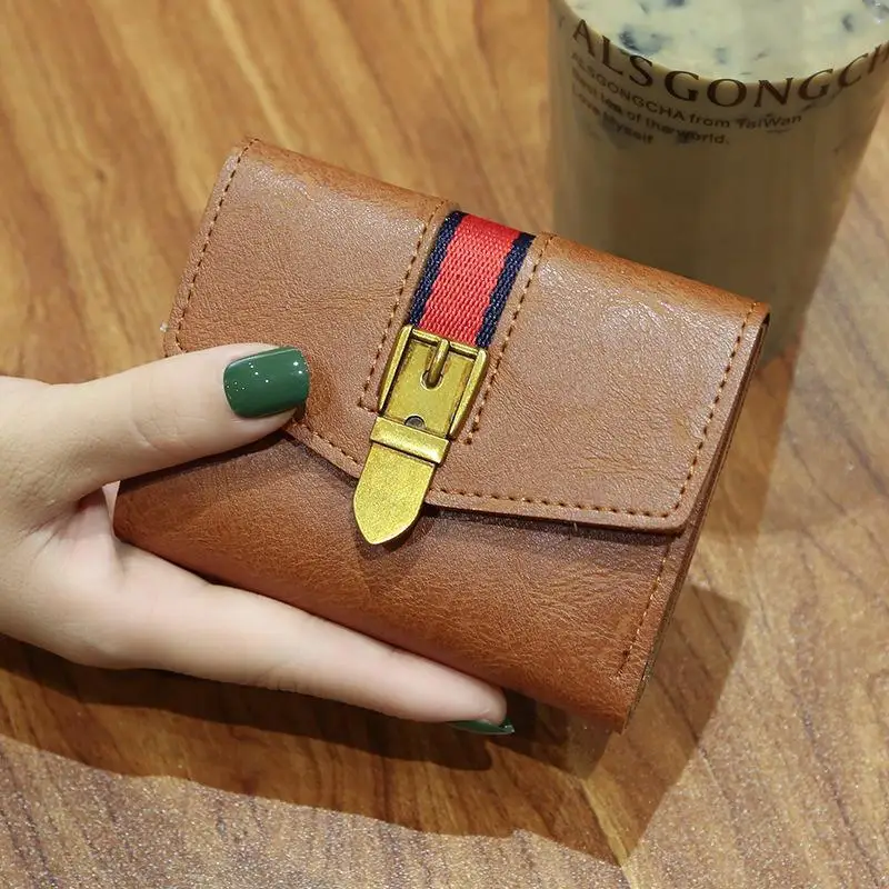 

Youbroer Small Wallet Women Short Slim New Soft Wallet Retro Folding Card Bag Fashion Mini Moneybag