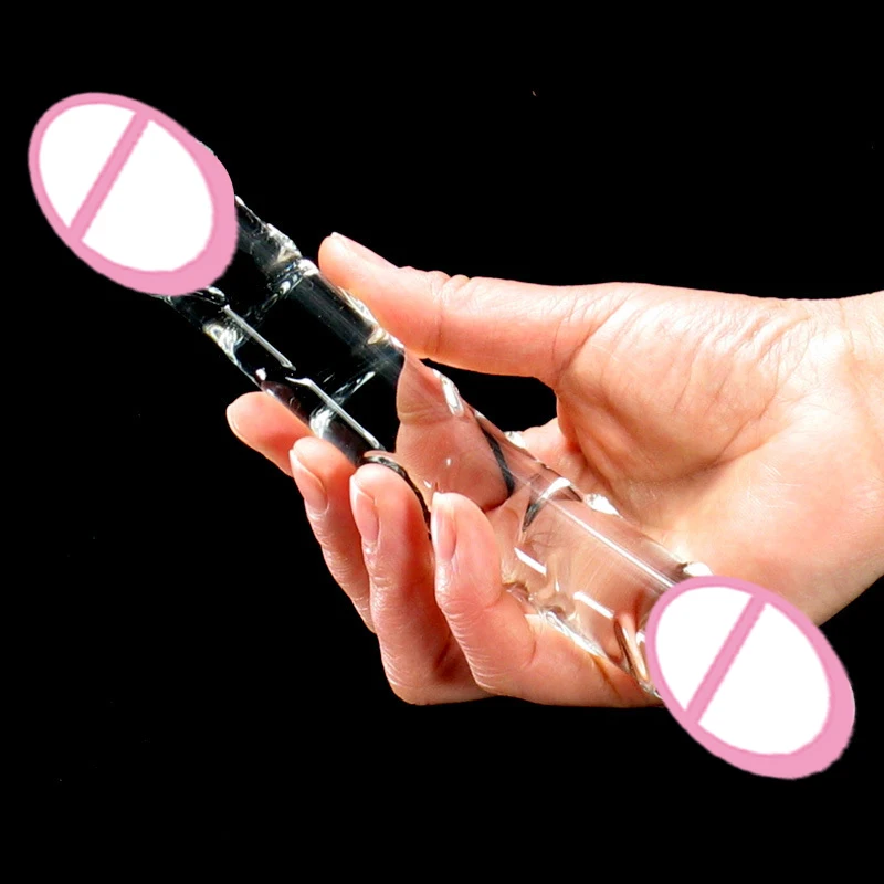 Gay Dildo Vibrator Pyrex Crystal Dildo Glass Dildos Crystal Transparent Penis Anal Butt Plug Adult Crystal Female Sex Products