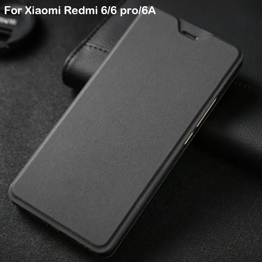 Xiaomi Redmi 6 Чехол Redmi 6 Pro откидной кожаный пластиковый защитный чехол Capas Coque Apises Xiaomi Redmi 6A чехол