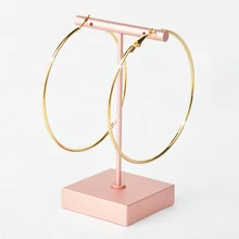 

MQ Fashion Earrings Wholesale Gold Hyperbole Big Circle Hoop Earrings Double Circles Textured Earrings For Women Jewelry Brincos