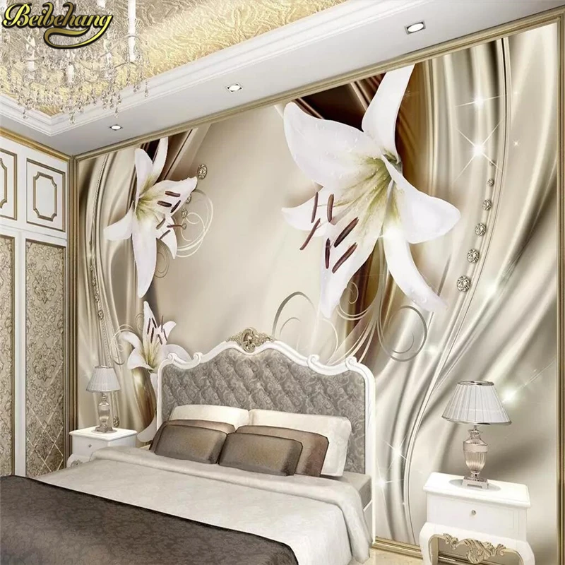 

beibehang Customize size High Quickly HD mural 3d wallpaper dream lily seiling limew europe papel de parede photo wallpaper