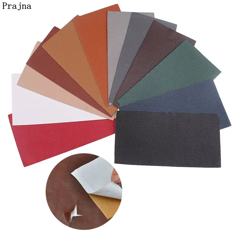 

Prajna Self-sticking Patches PU Leather Repair Stickers Remake Sofa Leather Bag Shoes Cars DIY Applique Colorful Rectangle Cloth
