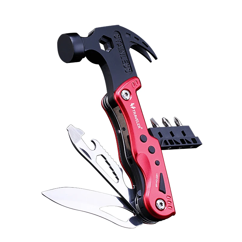 

OLOEY multi-tool outdoor / wild survival equipment adventure hammer portable combination knife survival edc camping gadget
