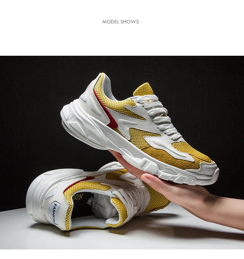 BIGFIRSE Men Sneakers Outdoor Breathable Lace-up Trend Shoes For Man Spring Shoes Zapatillas Hombre Fashion Shoes For Men