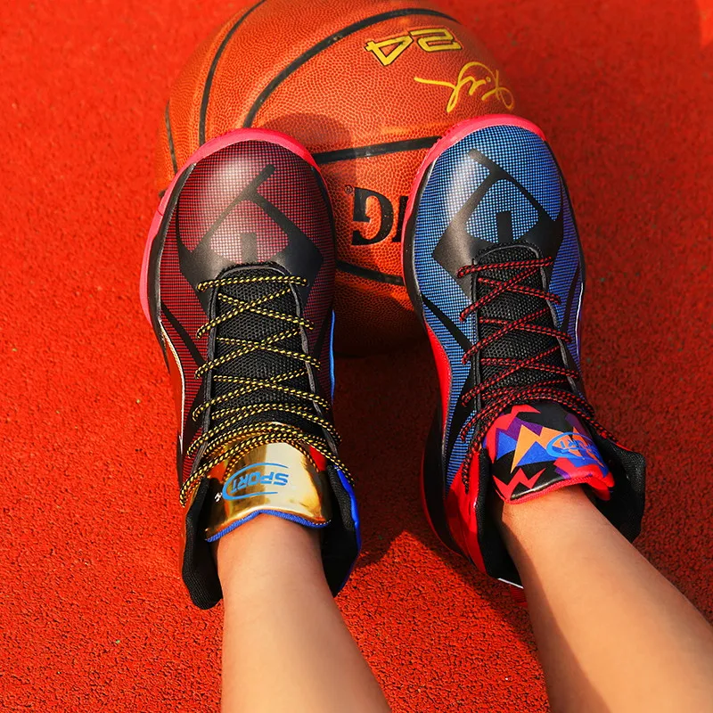mix match basketball shoes