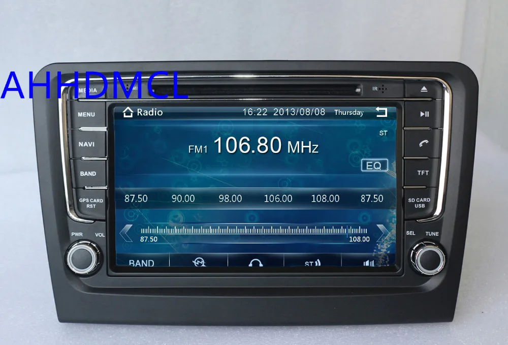 Cheap AHHDMCL Car Multimedia Player DVD Radio Stereo Audio GPS Navigation For Skoda Rapid 2013 2014 2015 2016 3