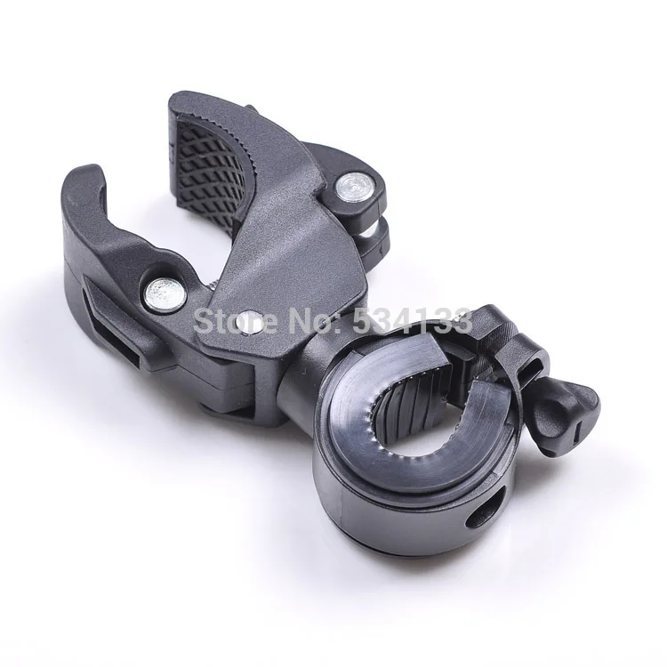 Hot! Latest Omnipotent Plastic Bike LED Flashlight Torch Bracket Holder Mount Front Light Lamp Clip for Bicycle Cyclin