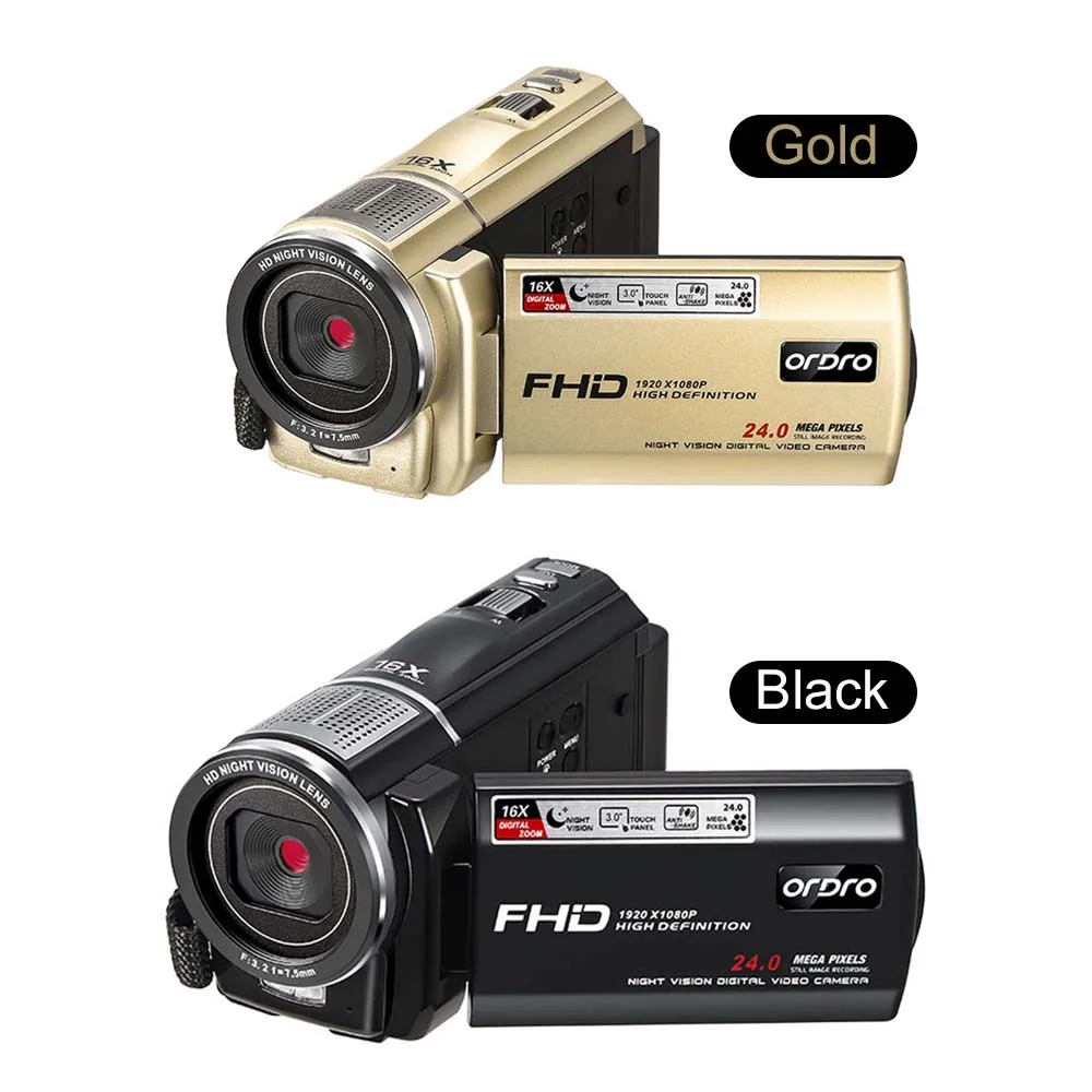 1080 P 2MP 16X ZOOM цифровая камера 3,0 ''LCD DVR Новая вечерние партия цифровая камера вспышка лампа Свадебная запись