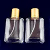 Logo Welcome 30ml 50ml 100ml Clear Glass Spray Bottle Frosted Square Glass Perfume Bottle Cosmetic Packaging Bottle Vials ► Photo 2/6