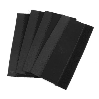 

4 Pcs Black Bicycle Bike Chain Protector Hook and Loop Fastener Guard